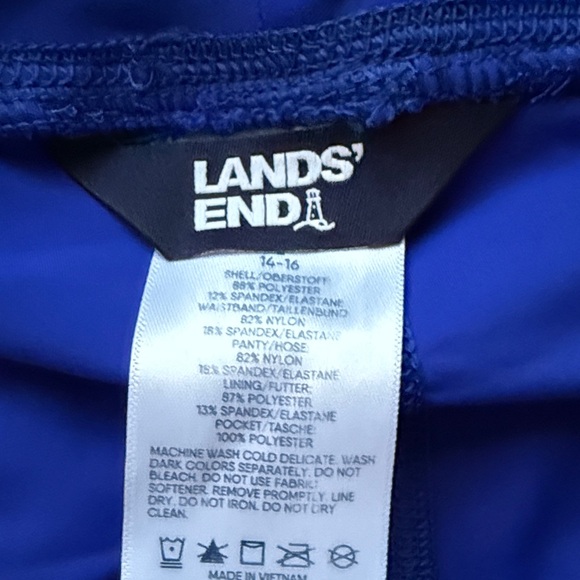 Lands' End Royal Blue Skirt Skort - Picture 2 of 5